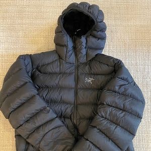 Arc'teryx insulated jacket, black, Large